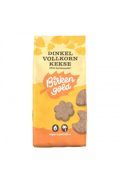 Birkengold Biscuiti din alac integral, indulciti cu xylitol, 125g