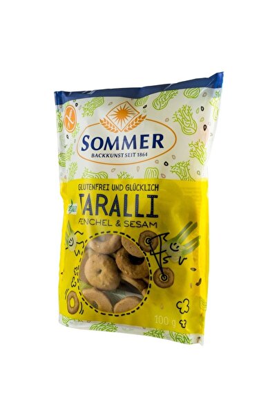 SOMMER Taralli bio fara gluten cu fenicul si susan, 100g