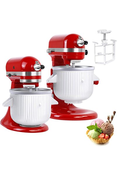 Choice ملحق صانع الآيس كريم لخلاطات كيتشن إيد - متوافق مع موديلات 4.5/5QT و6QT، ...