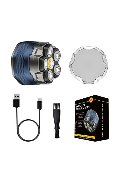 Choice ماكينة حلاقة كهربائية زرقاء من هومفيش للرجال الصلع، مزودة بمغناطيس 6D،...