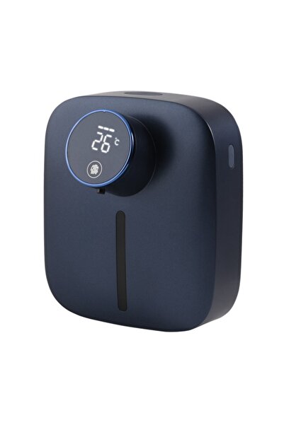 Choice موزع الصابون الساخن الأزرق، مثبت على الحائط، قابل لإعادة الشحن، شاشة ع...