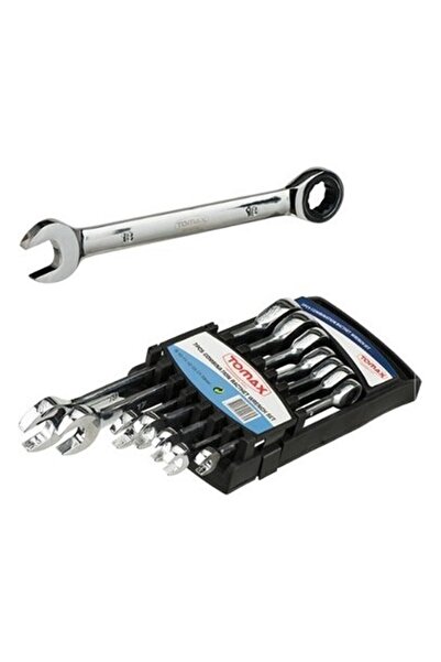 Tomax Cırcır Kombine Anahtar Takımı 8-10-11-12-13-17-19 mm Seti