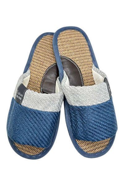 TECOS Papuci de casa decupati unisex, Tecos®, albastru, marime 40-41, 27 centimetri, design modern