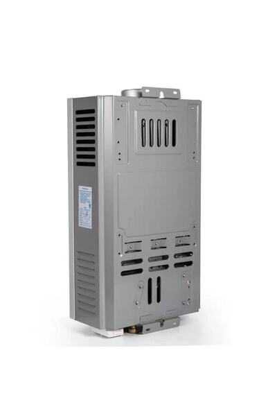 DacEnergy Incalzitor instant, pe gaz, GNL, carcasa din otel inoxidabil, afisaj LED si butoane contro, 18 L