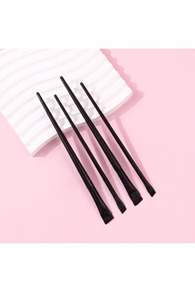 choice2 black 4PCS Liquid Eyeliner Brush Ultra Thin Fine Oblique Angle Flat H...