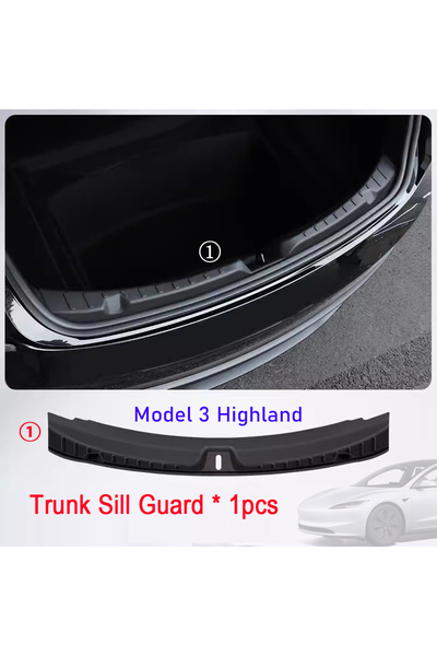 Choice5 غطاء حماية عتبة صندوق السيارة من هايلاند، قطعة واحدة، مقاوم للرذاذ، م...