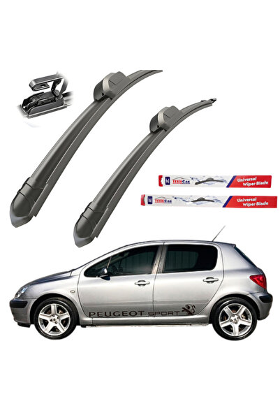TEAMCAR Peugeot 307 Hatchback (20012008) Σετ υαλοκαθαριστήρων εμπρός