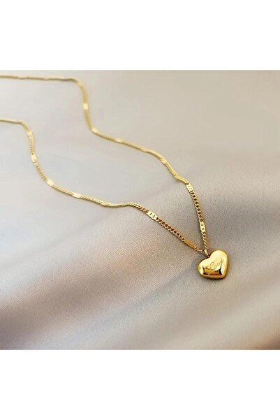 Pursehuit Χρυσό κολιέ, κατασκευασμένο από ανοξείδωτο ατσάλι, με μενταγιόν καρ...