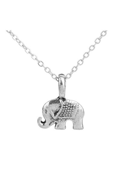 Pursehuit Colier argintiu cu pandantiv elefant, Tasha C11