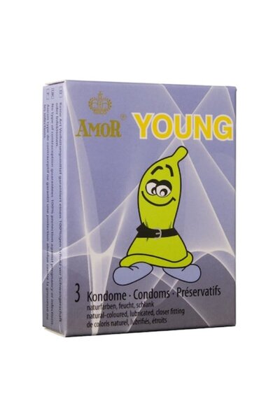 AMOR Prezervative YOUNG - 3 bucăți