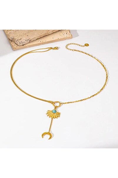 Pursehuit Χρυσό κολιέ, κατασκευασμένο από ανοξείδωτο ατσάλι, φυσητό με χρυσό ...