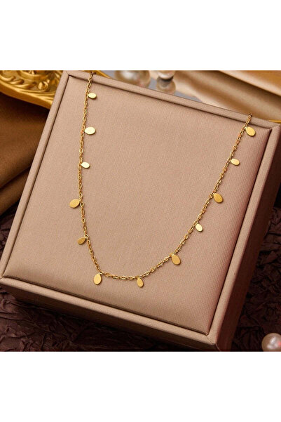 Pursehuit Χρυσό κολιέ, κατασκευασμένο από ανοξείδωτο ατσάλι, φυσητό με χρυσό ...