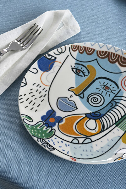 Karaca Feliz 6 Piece Porcelain Cake Set 19 cm