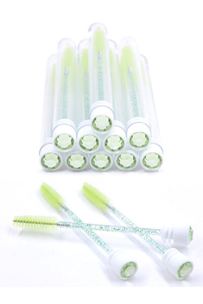 Choice7 green diamond brush 10Pcs Eyelash Brushes Tubes Reusable Lash Mascara...