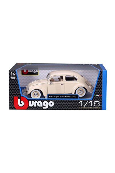 BBURAGO Masinuta Volkswagen Kaffer Beatle 1/18, bej