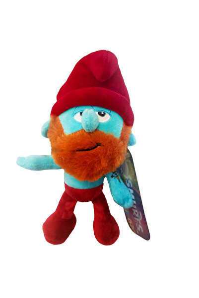 Famosa Papa Smurf Plush with Red Beard 20 cm Fapuf 39000
