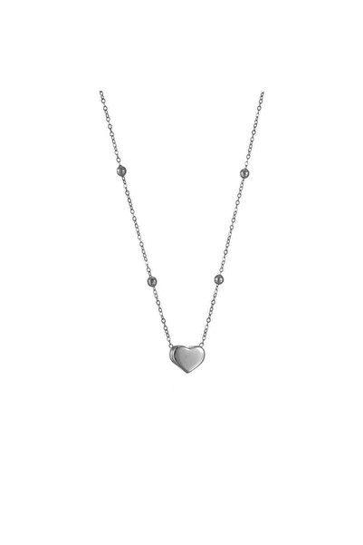 Pursehuit Ασημένιο κολιέ, κατασκευασμένο από ανοξείδωτο ατσάλι, φυσητό με χρυ...