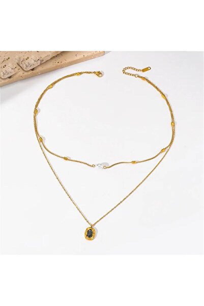 Pursehuit Χρυσό κολιέ, κατασκευασμένο από ανοξείδωτο ατσάλι, φυσητό με χρυσό ...