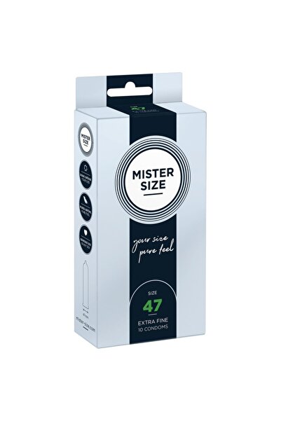 Mister Size ultra-thin condoms, size 47 mm, 1 box (10 pcs)
