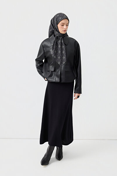 Qef Cotton Scarf Medallion Mildew Green