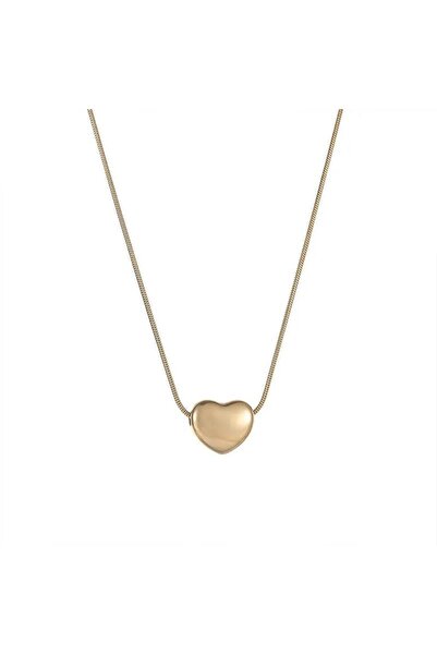 Pursehuit Χρυσό κολιέ, κατασκευασμένο από ανοξείδωτο ατσάλι, με μενταγιόν καρ...