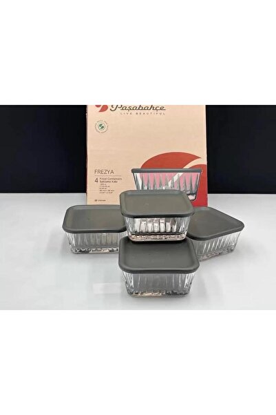 kitchenboost Pasabahce Freyza Glass Storage Container with Lid, Set of 12, Breakfast Set 530236