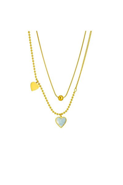 Pursehuit Χρυσό κολιέ, κατασκευασμένο από ανοξείδωτο ατσάλι, φυσητό με χρυσό ...