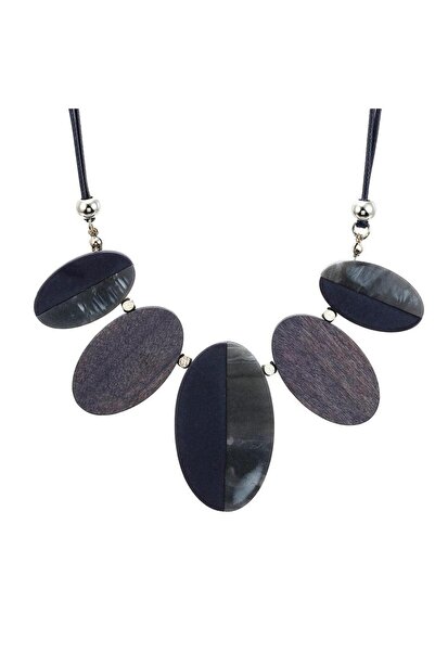 Pursehuit Colier cu piese ovale, violet, Nickie C1