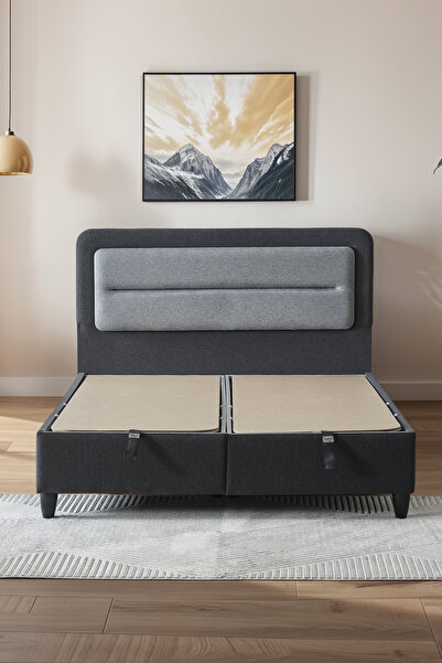 CENNET YATAK Gisele Çift Kişilik Sandıklı Baza ve Başlık Takımı 2’li Set