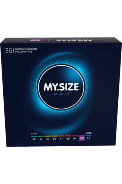 MY.SIZE Set - Premium My Size PRO Condoms, Thin and Durable, Size 69 mm, 36 pcs + Dietary Supplement Mirinda