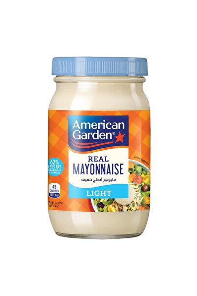 american garden Gluten Free Dairy Free Real Mayonnaise Light 237 ml Creamy Spread for Daily Use