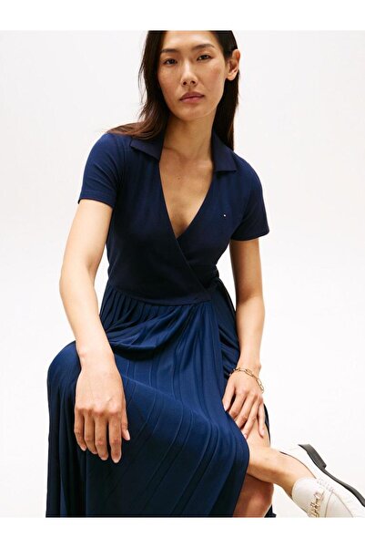 Tommy Hilfiger 1985 PLEATED WRAP POLO DRS