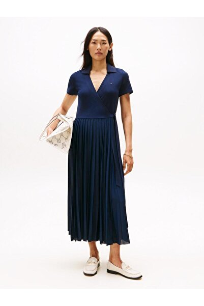 Tommy Hilfiger 1985 PLEATED WRAP POLO DRS