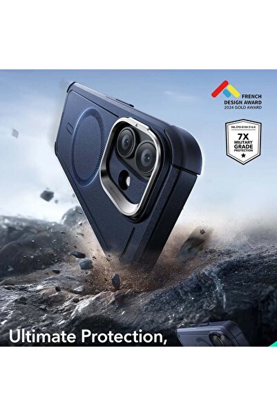 ESR Θήκη για iPhone 17, Cyber ​​Armor Kickstand, Μπλε