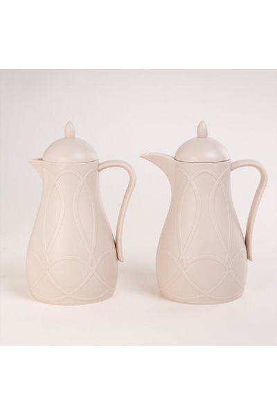 Dallaty Beige plastic flask 1L 2 pcs