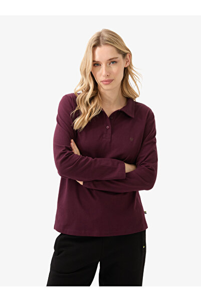 Blackspade Γυναικείο μπλουζάκι με λαιμόκοψη πόλο 60582 - Βουργουνδία