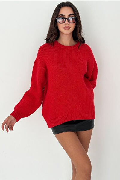 FEMELLE Nar Women's Oversize Basic Knit Sweater - Standard Size
