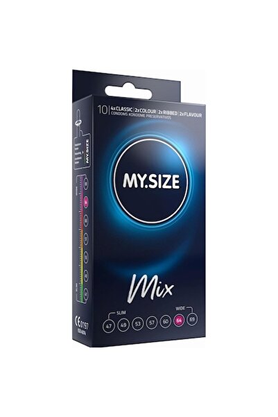 MY.SIZE Set 10 Condoms, MySize, Mix, 64 mm