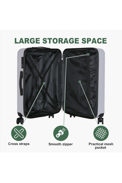 VINNYSEN Luggage Sets 3 Piece Hardside Suitcases Sets with TSA Lock Spinner Wheels Suitcase 20/24/28"