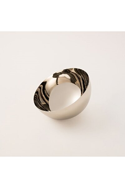 Dallaty وعاء مكسرات أولفا من الفولاذ الفضي