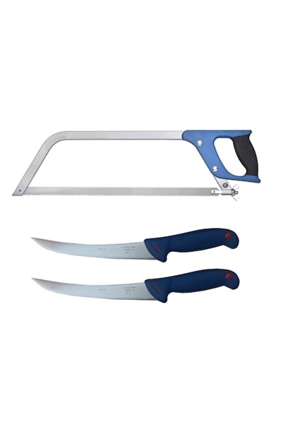 Globalport Retail Set 2 Cutite profesionale pentru filetat, otel inoxidabil si Fierastrau pentru oase, lama 450 mm