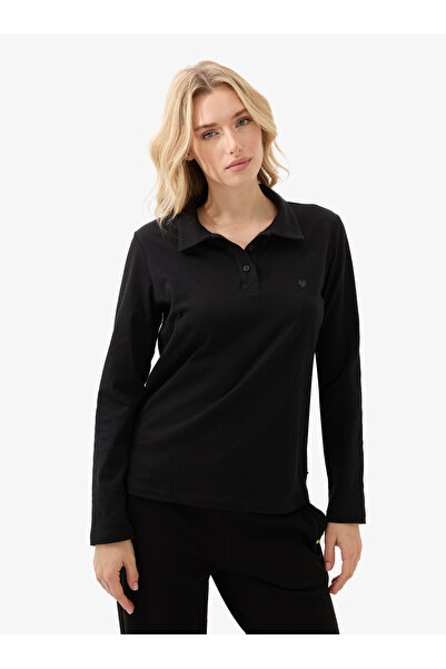 Blackspade Γυναικείο μπλουζάκι με λαιμόκοψη πόλο 60582 - Μαύρο