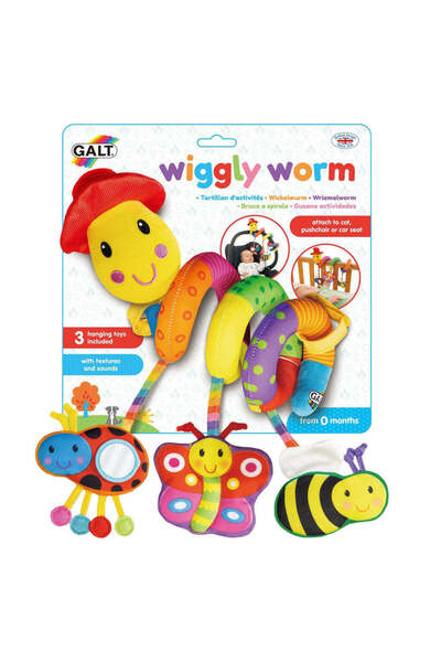 Galt Toy for Cradle and Stroller Wiggly Worm,