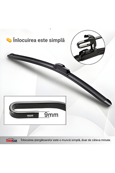 TEAMCAR Opel Astra H (2004-2010) Комплект предни чистачки за плоски автомобили