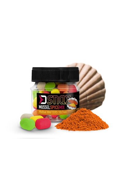DELPHİN Momeala carlig Wafters Dumbell Fish-On-X Mix D Snax 10x7mm 20g Scoica Condimente