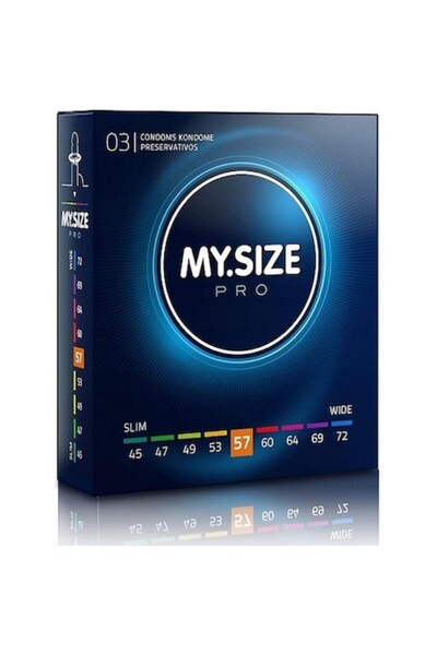MY.SIZE MY SIZE PRO Latex 57 mm Condoms - 3 pcs