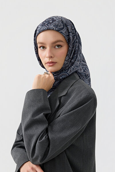 Qef Cotton Scarf Magic Navy Blue