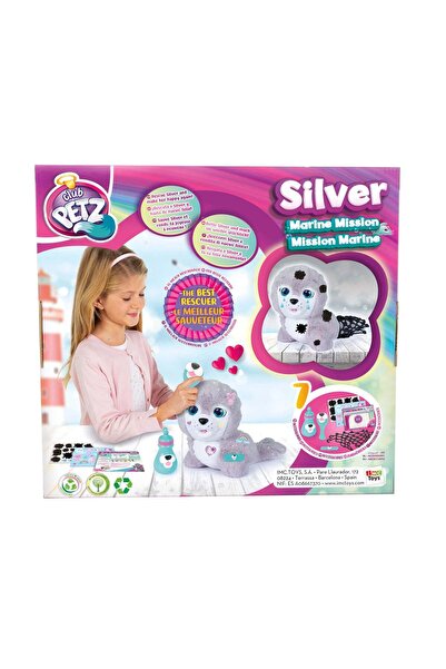 IMC Focă de pluș interactivă, gri marin, argintiu