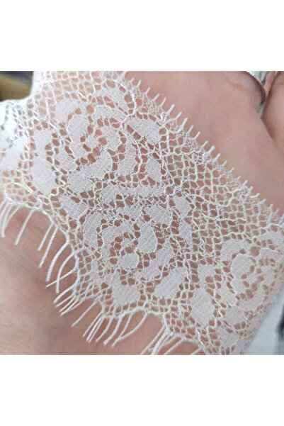 Mutkin Sakallı Dantel (KOD A157-1) ENİ 5 Cm En 1 ADET 3 Metre BEYAZ -gelinlik...