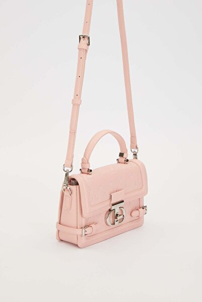 Levidor Pink Double Lock Detailed Handbag